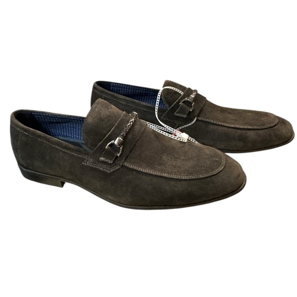 Section X SAINT BRAID BIT Dark Brown Suede Loafers main image 5